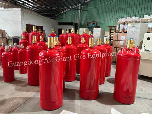 คุณภาพ  Insulated FM200 Fire Extinguishing System Cylinder Without Residue For Telecommunication Room โรงงาน