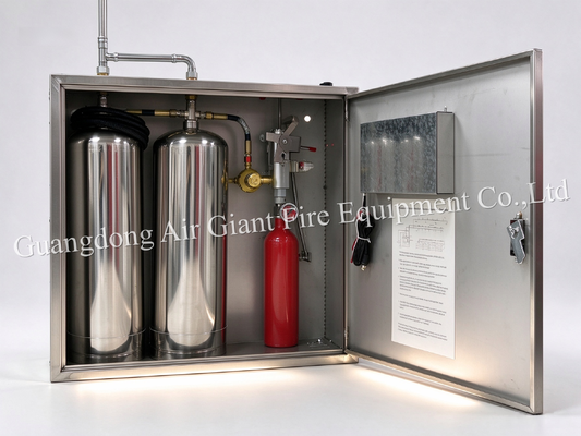 คุณภาพ  Double Bottles Automatic Protection Kitchen Fire Suppression System with 12L Reagent Capacity for Commercial Kitchen Fire Extinguishing System โรงงาน