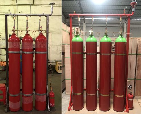 80Ltr 140Ltr Argonite IG55 ระบบก๊าซเฉื่อยสำหรับการผจญเพลิง