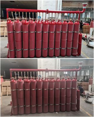 80Ltr Inergen IG541 ระบบดับเพลิงก๊าซเฉื่อยสำหรับห้อง Anechoic
