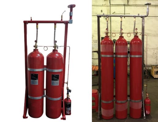80Ltr IG541 ระบบดับเพลิงด้วยก๊าซเฉื่อย เวลาฉีดพ่น 120 วินาที