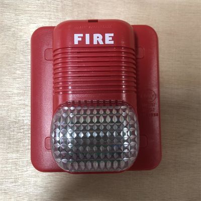 ระบบ FM200 DC24V สัญญาณเตือนอัคคีภัยกระพริบสีแดงและเสียงบี๊บและสัญญาณไฟ