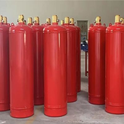 ระบบป้องกันอัคคีภัยศูนย์ข้อมูล 4.2MPa FM200 ทรงกระบอกไร้รอยต่อ
