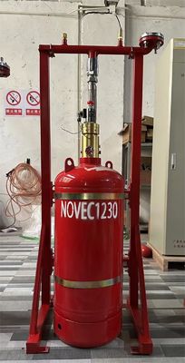 40L ปิดน้ําท่วม Novec 1230 ระบบดับเพลิงโดยไม่ต้องปนเปื้อน สําหรับห้องเก็บของ