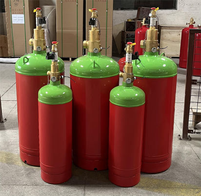2.5Mpa FM 200 กระบอกสูบ HFC 227ea ระบบดับเพลิงในห้องโทรคมนาคม