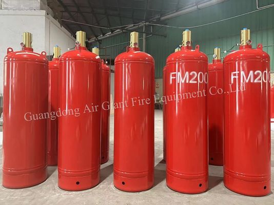 ซิลินเดอร์สําหรับระบบดับเพลิง FM200 คุณภาพสูง โดยไม่ก่อให้เกิดมลพิษ สําหรับห้องพลังงาน