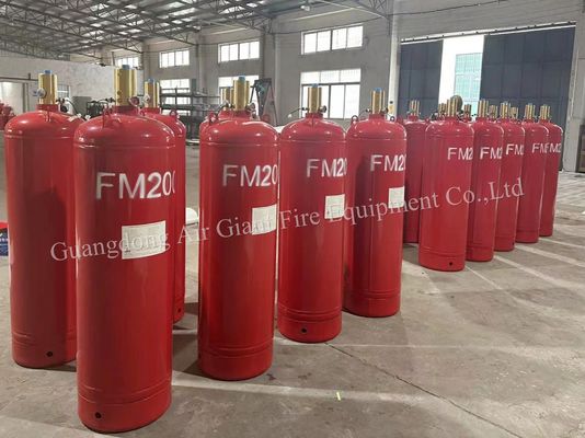 ซิลินเดอร์สําหรับ FM200 ระบบดับเพลิงโดยไม่ก่อให้เกิดมลพิษ สําหรับห้องคอมพิวเตอร์